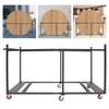 Black Modern Rectangular Folding Table Cart, Folding Table Trolley, Table Cart with 6PCS Casters, 1*Folding Table Cart