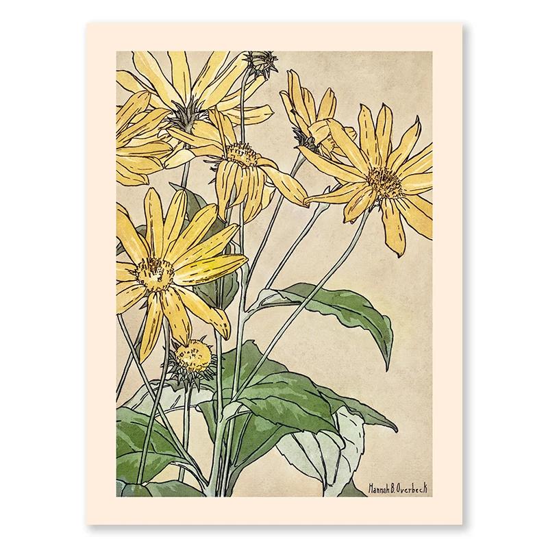 Abstract Matisse Modern Wall Art Flower Market Colour Canvas Painting Flower Grass Wooden Prints Kitchen Living Room Decoration