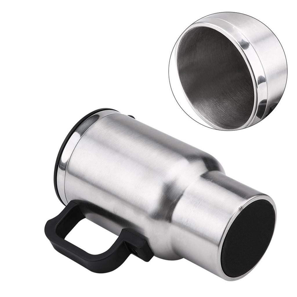 12V 450ml Electric Incar Stainless Steel Travel Heating Cup Coffee Tea Car Cup Mug