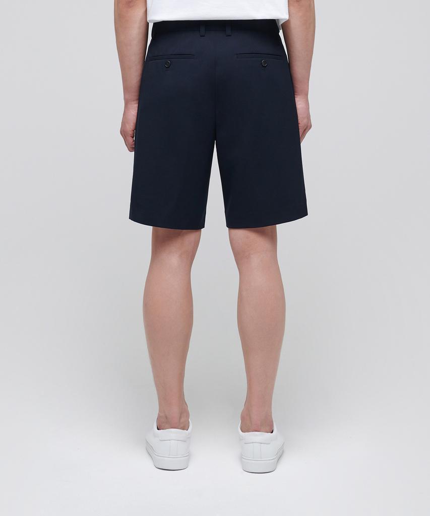 MUSINSA STANDARD Lightweight Hidden Banding Half Slacks [Navy]