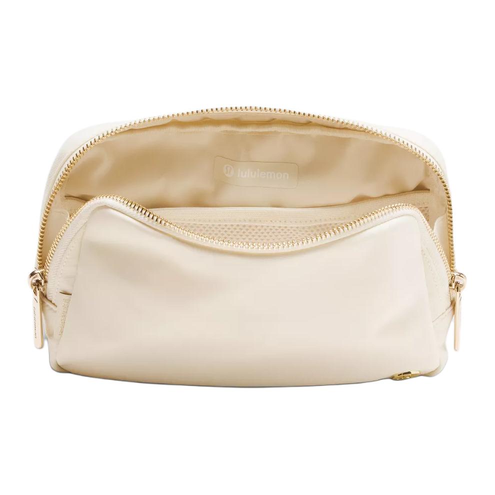 Lululemon Everywhere 2L Logo Zipper Closure Nylon Chest Bag Women Bags Light-Ivory Gold LU9BG8S-042797