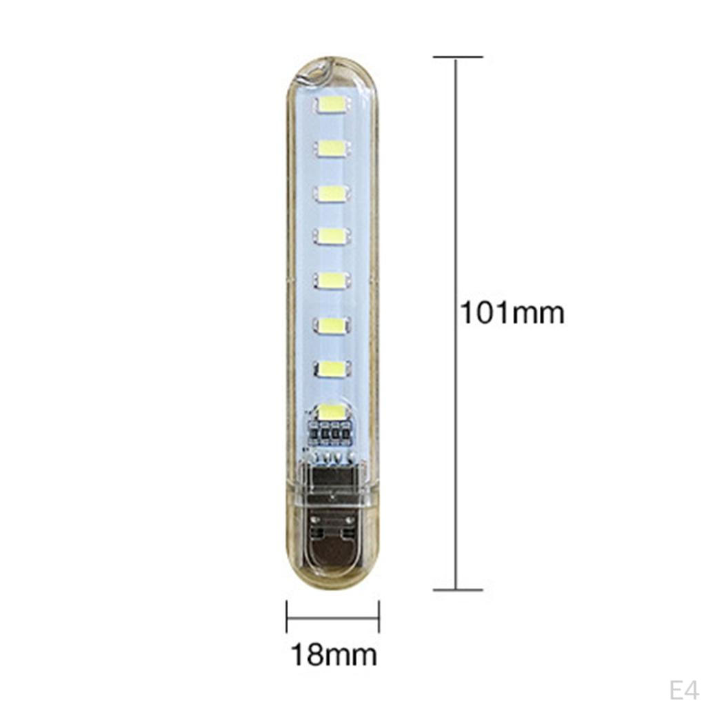 8 LED USB Night Lamp with Adjustable Light for Notebook Keyboard