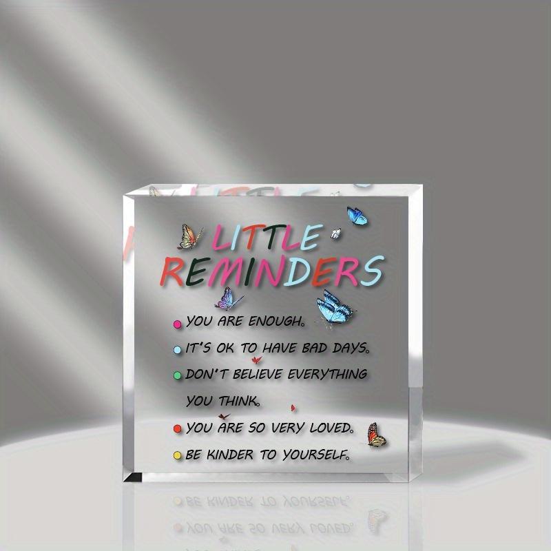 

Inspirational Acrylic Plaque - Mental Health Encouragement Gift for All чистий