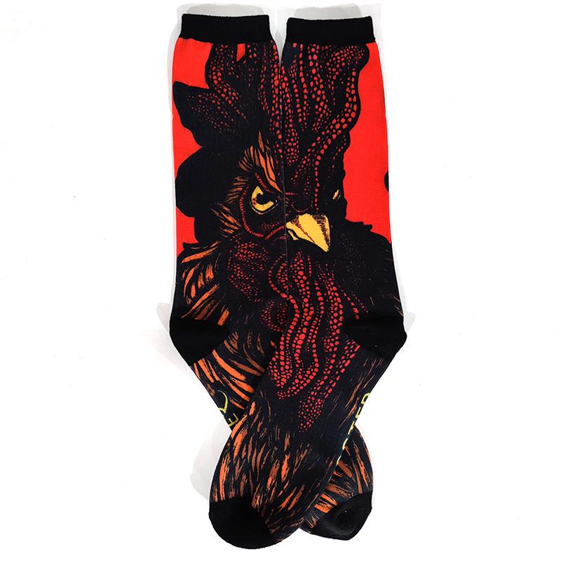 Novelty Happy Funny Men Graphic Socks Cotton Poker Corgi Frog Crazy Burger Piranh Wolf Avocado Eagle Sock