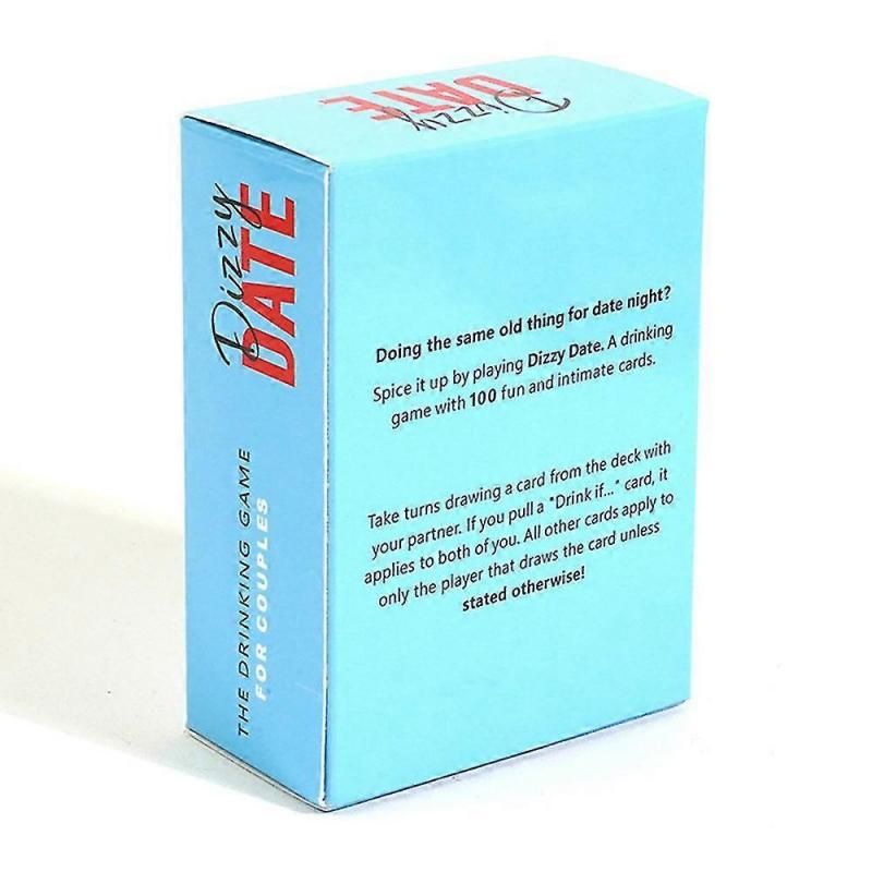 Dizzy Date Card Game For Couples Date Nights Drinking Game 100 Cards Lovers Gift