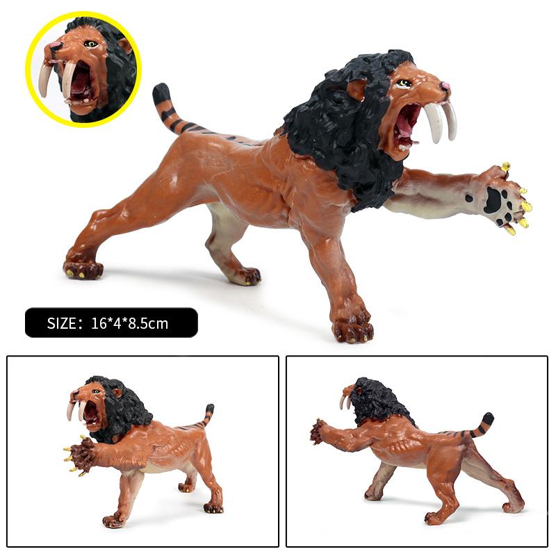 Oenux Original African Wild Animals Simulation Savage Bengal Tiger Siberian Tiger White Tiger Lion PVC Model Educational Toys