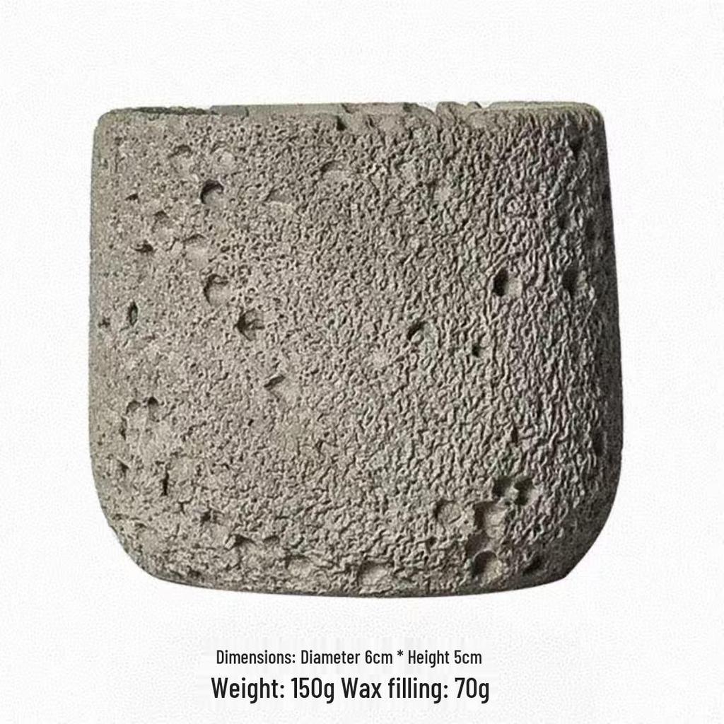 Cross-border Cement Texture Candle & Diffuser Cup - Decorative Aroma Container Ornament