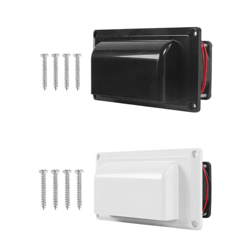 12V RV Side Vent Fan Efficient Metal Shell Quick Ventilating Premium with Mounting Screws for Motorhome Trailer Boat Marine Rvs