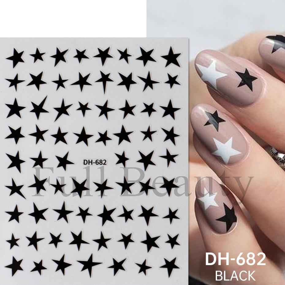 Nail Art Sticker, New Year'S Red Laser Red French Bow Atmosphere Adhesive 3D Nail Sticker