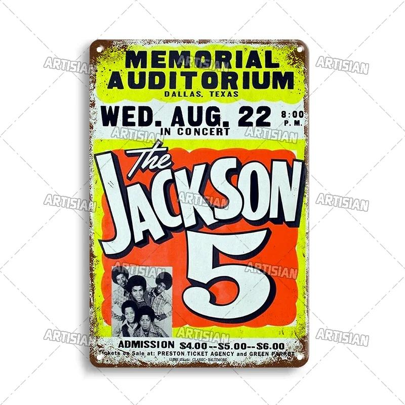 Postarzany Metalowy Plakat Muzyka Dekoracyjny Talerz Klasyczna Metalowa Tabliczka Rockowa Płyta Ścienna Bar Garaż Kawiarnia Ściana Dekor Przemysłowy Metalowe Znaki