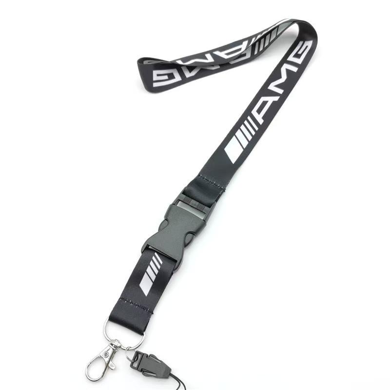Neck Strap Lanyard Key Cell Phone Work ID Card Hanging Rope For Mercedes Benz W210 W222 W164 W203 W205 W251 CLK GLA ML Accessory CI7