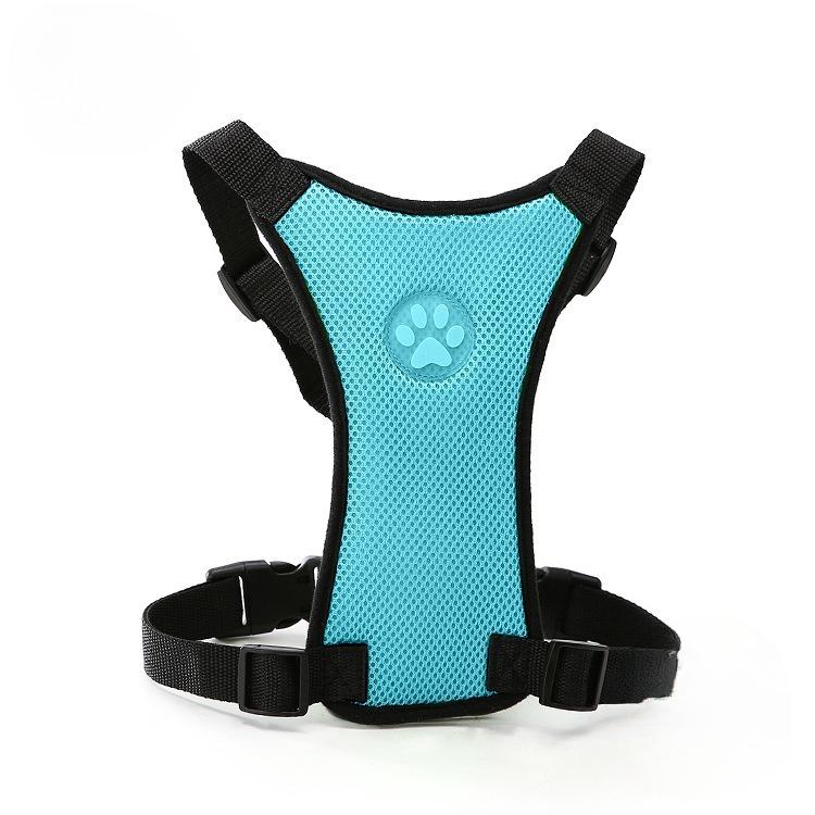 Breathable Mesh Dog Harness Car Automotive Seat Safety Dog Chest Straps Outdoor Training Adjustable Straps Pet Leash With