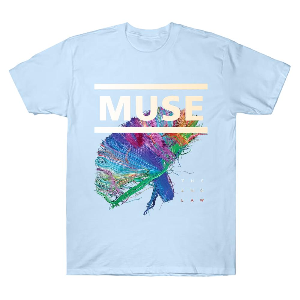 Muse The 2nd Law T-Shirt Rock Band Muse High Quality Cotton Clothing Unisex High Street Tops Summer Gothic Streetwear
