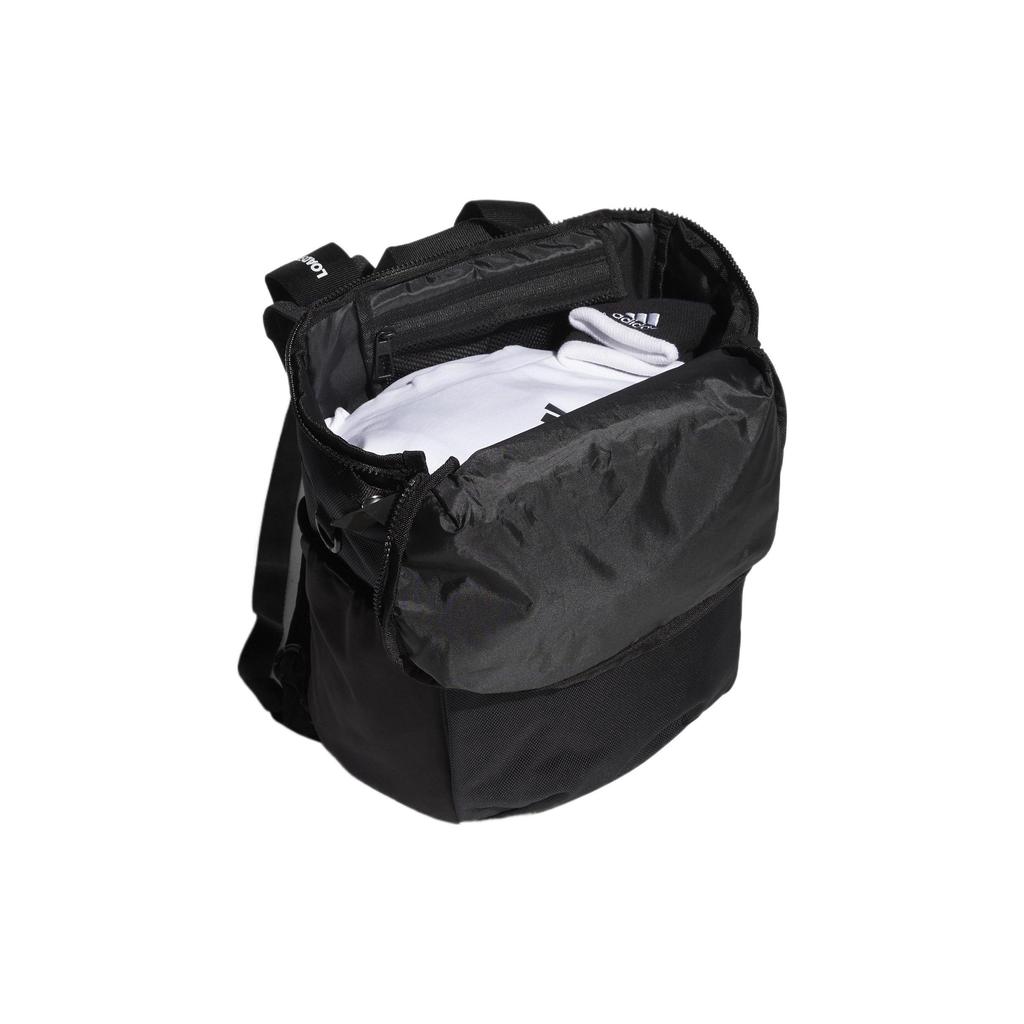 adidas Kids J Op/Syst Sports Casual Solid Color Simple Logo Zipper Backpack Men Backpack Black HN6683