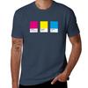 T-Shirt Colore LGBT Palette Pantone Comunità Pansexuale Design Casual Urbano Vestibilità Larga