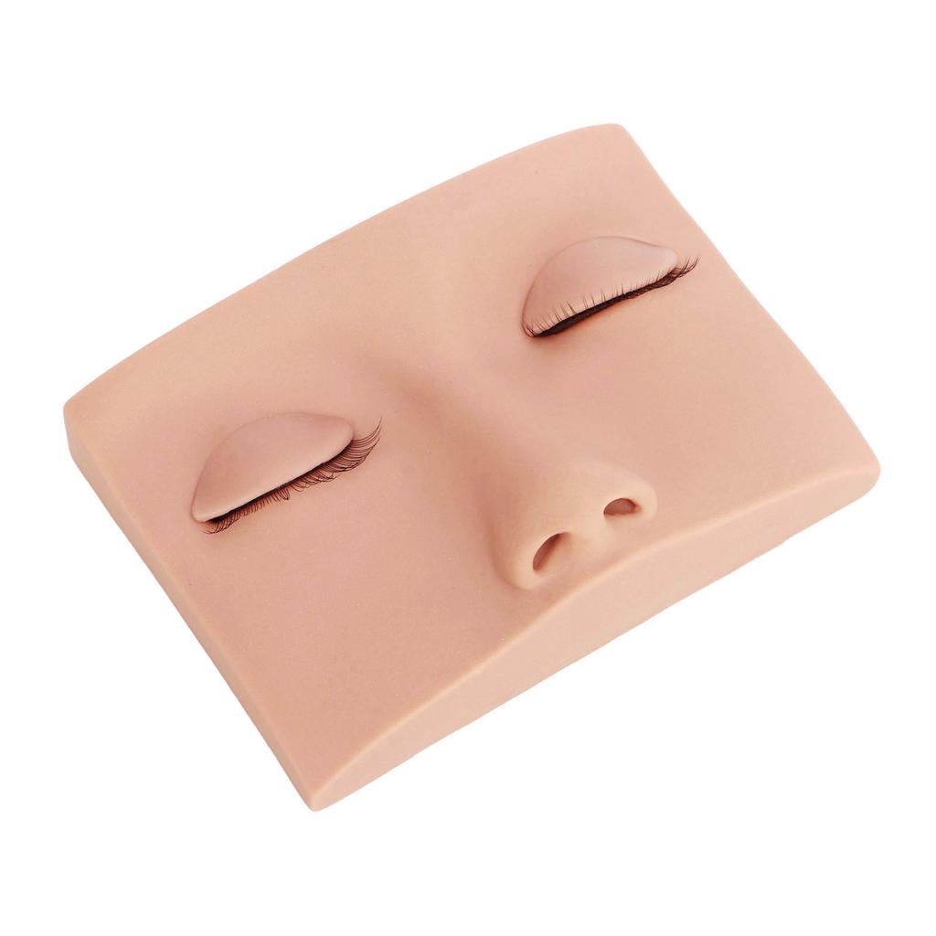 Lash Mannequin Head Removable Silicone Replacement Eyelash Mannequin Head for Training