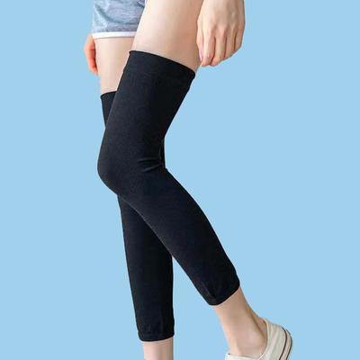 Winter-Overknee-Knieschoner in Volltonfarbe, dicke Knieschoner, warme und lange Fleece-Socken