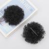 2 PIECES Afro Puffs Natural Black Hair Bun For Kids Curly Chignon Hairpiece Natural Soft ,Clip On Hair Durable For Repeated Use