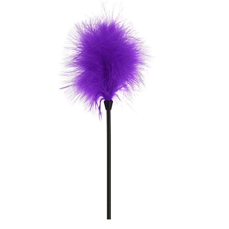 Feather Tickle Sex Toy with Colorful Bondage Restraint Riding Crop Flogger for Women Couples Adult Sexual Fun