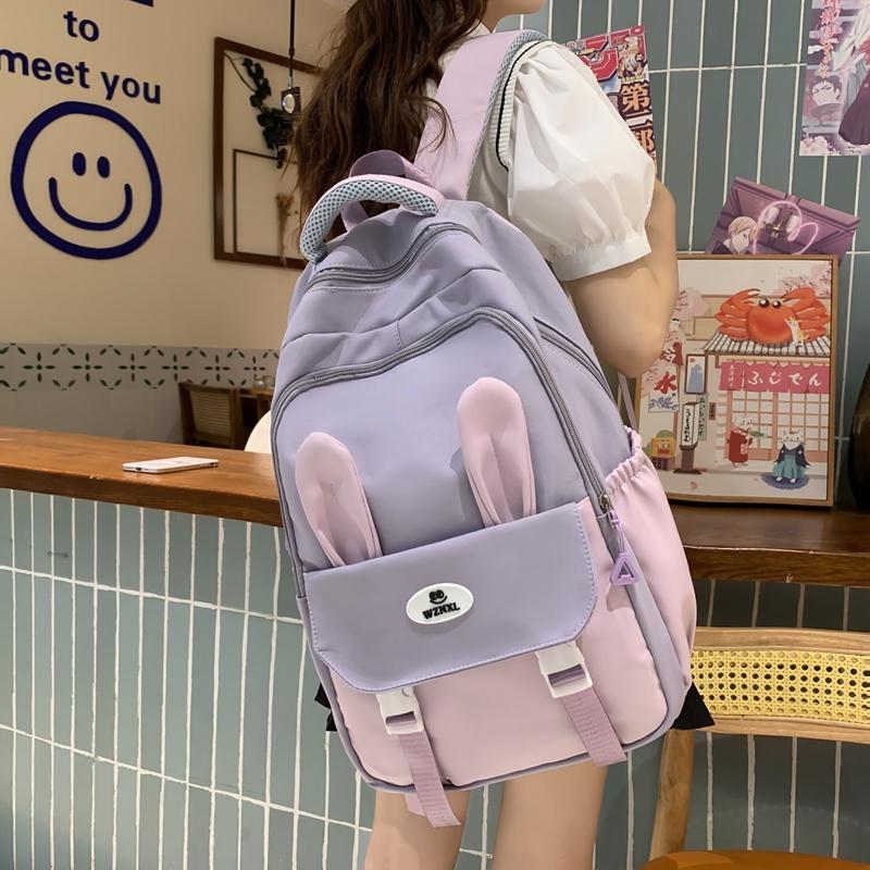 Niedlicher Rucksack für Damen, große Kapazität, Rucksack für Schüler, Schulranzen