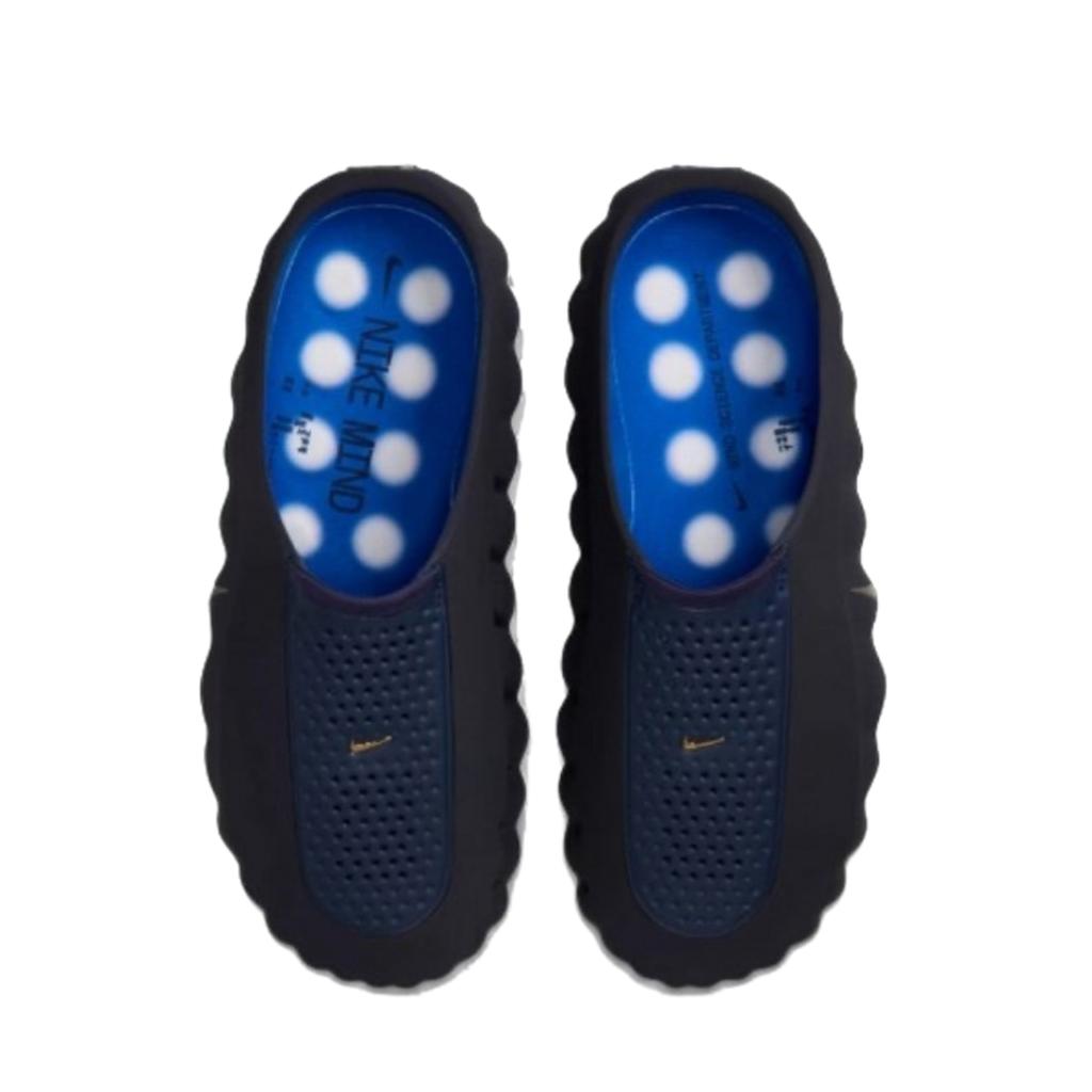 Nike Mind 001 Slide Nero Azzurro Game Royal