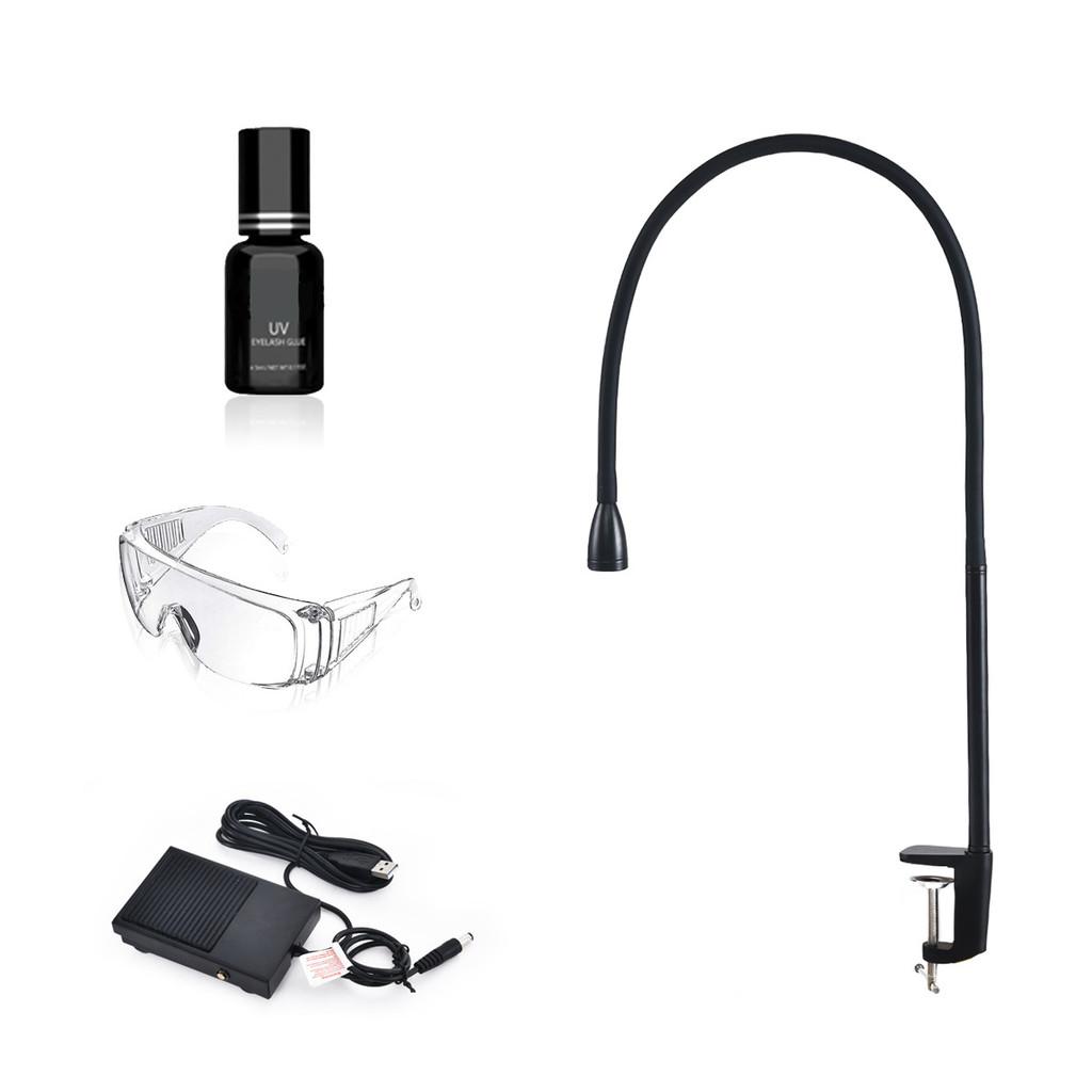 Professional Beauty Salon Equipment UV Eyelash Glue Phototherapy Lamp Pedal Foot Control LED Beauty Nail Floor Light