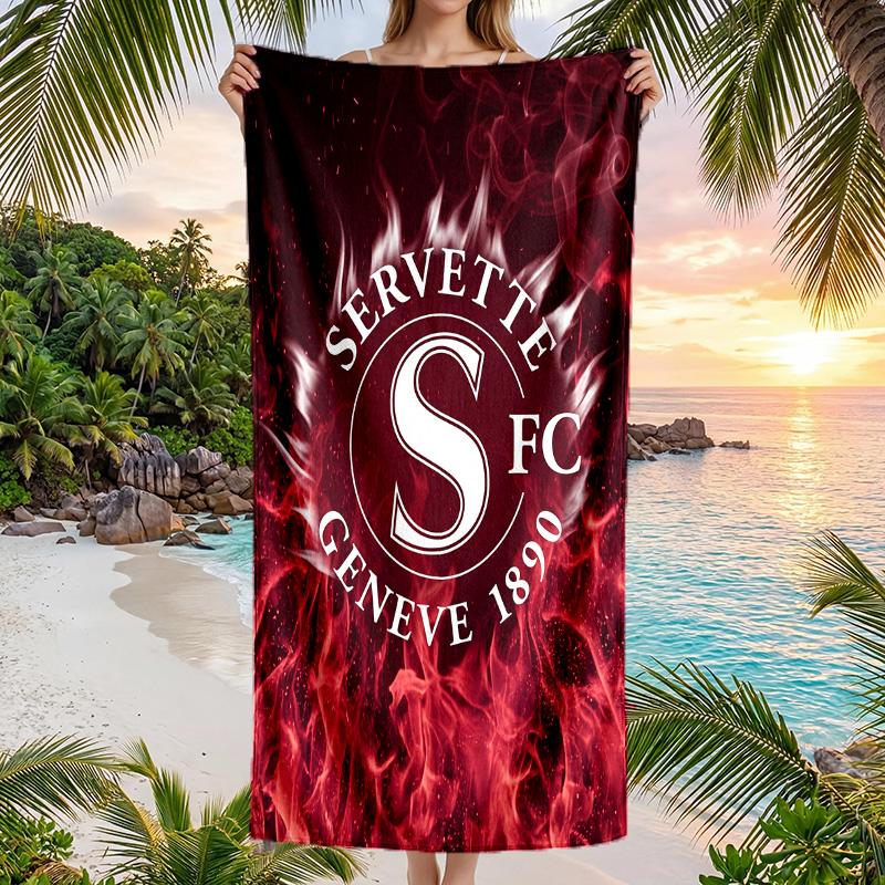 Servette FC stampa Asciugamano da Spiaggia Quick Dry Microfibra Assorbente Portatile da Viaggio Asciugamano per Nuoto