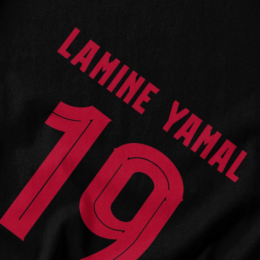 Men T Shirt Lamine Yamal No 19 Unique Y2K Graphic Quality Unisex Clothes T Shirts