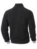 European & American Slim Fit Stand Collar Zipper Pullover for Men's Autumn & Winter Casual Wear