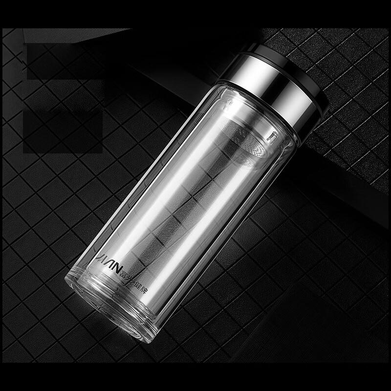 Fuguang X1902 500ml Double-Layer Glass Cup