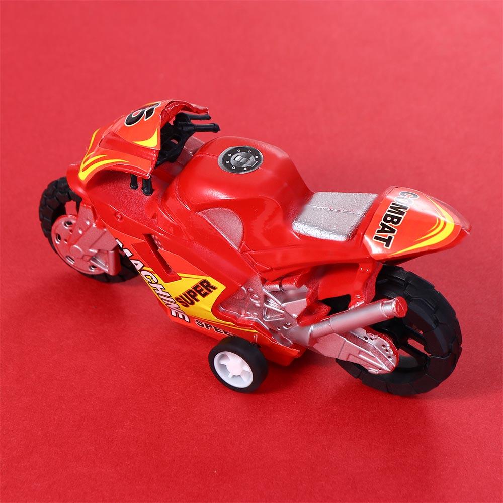 Gift Four-wheel Kids For Boys Plastic Pull Back Car Motorbike Model Motorcycle Toy Motorcycle Model