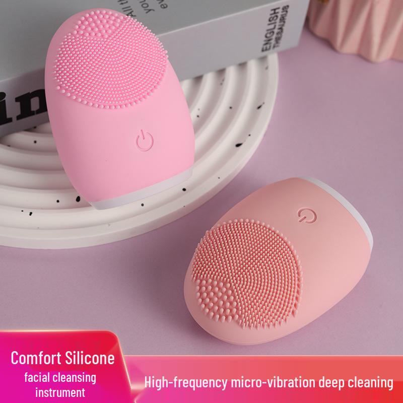 Electric Soft Silicone Facial Cleansing Brush and Makeup Remover