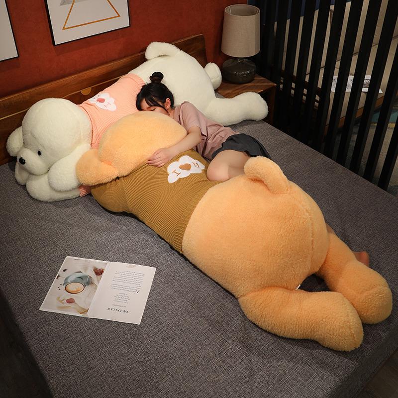 Big Size Cute Poodle Plush Doll Stuffed Soft Animal Dog Puppy Toy Baby Room Decoration Kawaii Birthday Christmas Gift for Kids