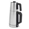 Electric Turkish Tea Maker 2000W Boil Dry Prevention Temperature Display Stainless Steel 0.8L 2.0L Dual Pot Turkish Tea
