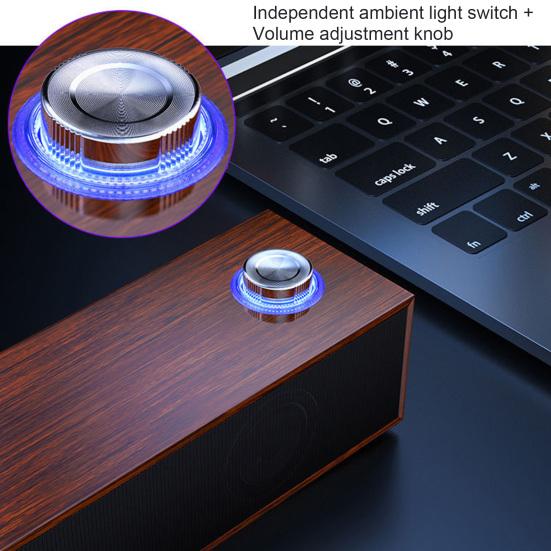 E350M Bluetooth-compatible Speaker Wireless Stereo Sound Rectangle Portable Sound Box Subwoofer for Desktop