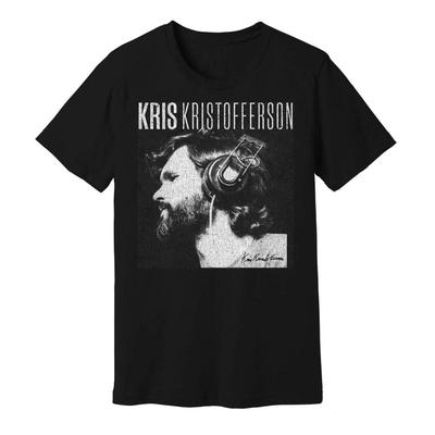 Vtg Kris Kristofferson Music Star Heavy Cotton Black All Size T Shirt J668