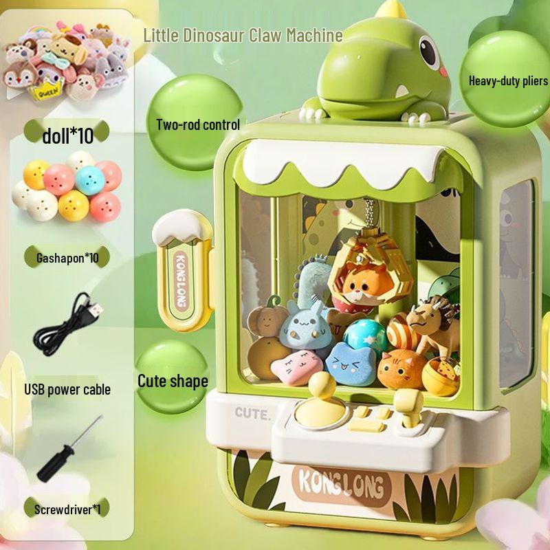 2026 Kids' Claw Machine Toy - Compact Home Arcade for Boys and Girls, Anti-Bump, Ideal Birthday Gift