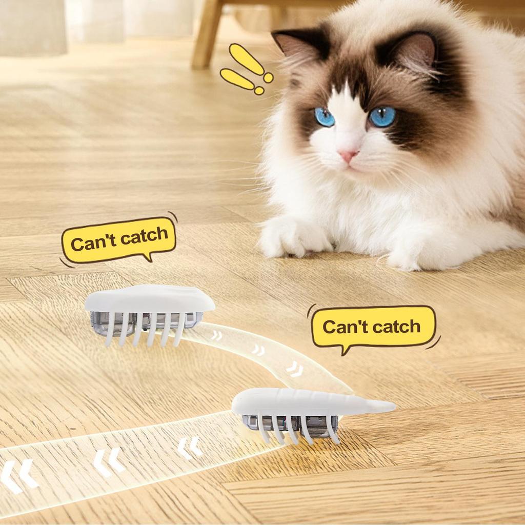 Cat Interactive Toys Pat Activated Moving Toy Portable Stimulating Cat Interactive Animal For Kitten Training Hunting Indoor