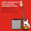 Squier by Fender Squier Electric Bass Debut Collection™ Precision Bass®, Laurel Fingerboard, Whit...