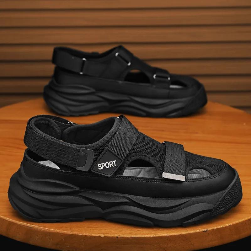 Fashion Men's Sport Sandal Summer Hollow Out Breathable Casual Shoe Outdoor Non-slip Platform Beach Shoes for Men New Designer Sandalias