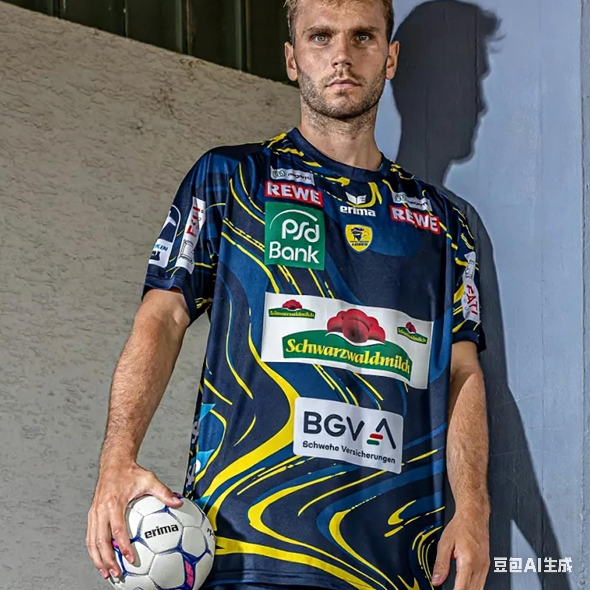 Neuestes 26-25 Herren Rhein-Neckar Löwen Handball T-Shirt Kinder Sportbekleidung Oversized Training Handballspiel Atmungsaktiv Erwachsene Trikots S