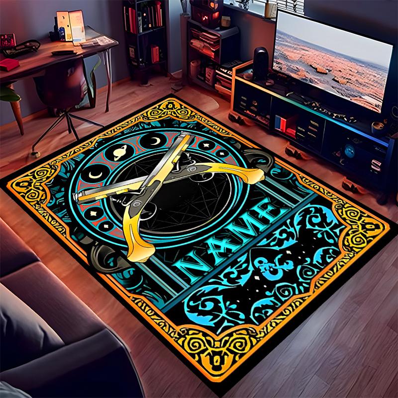 Custom Personalization Dungeons & Dragons Print Area Rug - Soft, Washable Non-Slip Indoor Mat,Living Room,Home&Office Decorative Rug