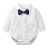 Tuta body con papillon da neonato gentleman
