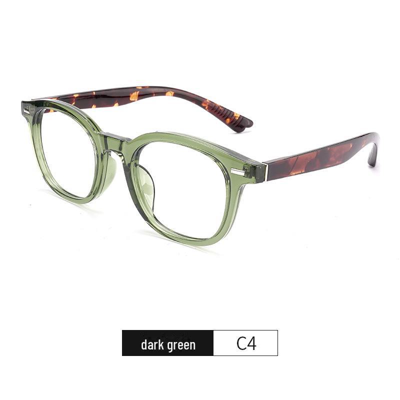 

Окуляри ручної роботи, ретро, круглі, оптичні, з TR90, з інтегрованими носоупорами для міопії