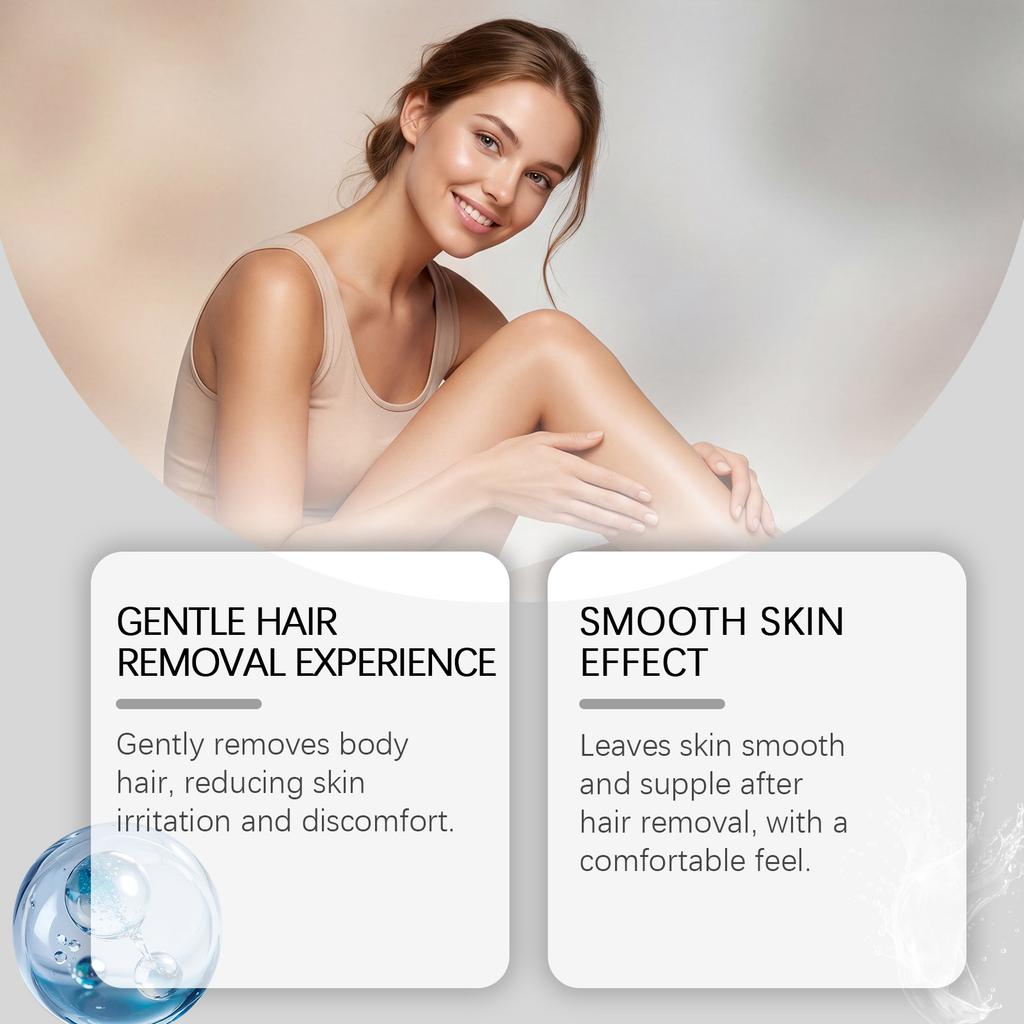 OCEAURA Smooth Hair Removal Foam Gentle Cleansing Underarm Body Skin Refreshing Hair Removal 100ml