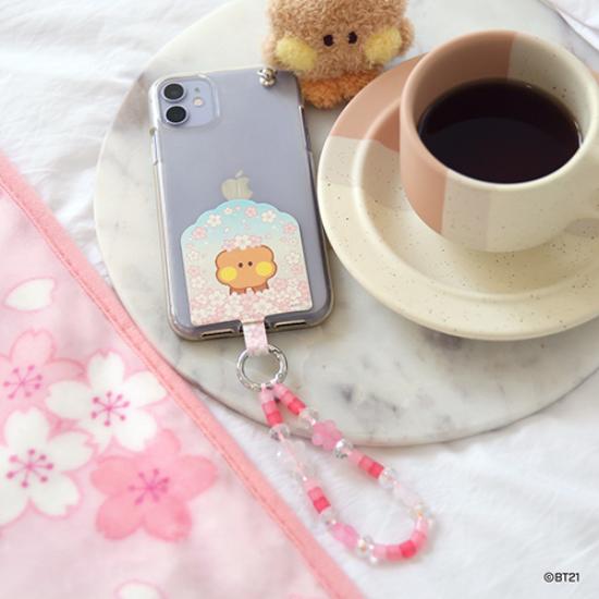 BT21 Minini Phone Tag Holder Cherry Blossom Ver.
