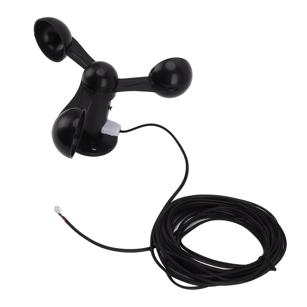 Senzor anemometru Cupă pentru viteza vântului cu cablu impermeabil de 8 m 4 cm orificiu de montare anti interferență 3