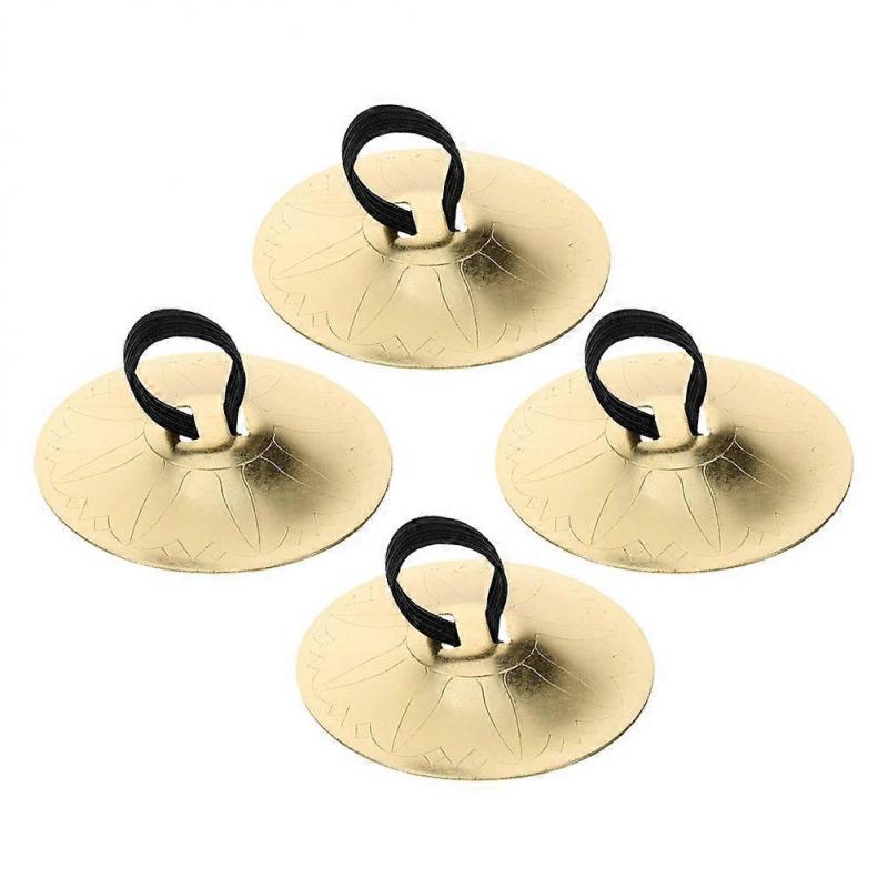 Belly Dancing Finger Cymbals Copper Instrument for 2Pairs Use