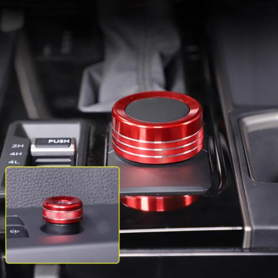 For Toyota Tundra 22-25 Red Car Drive Mode&Mirror Adjust Switch Knob Cover Ring