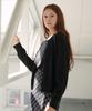 VLETI Logo Embroidered Cardigan & Sleeveless Set (Black)